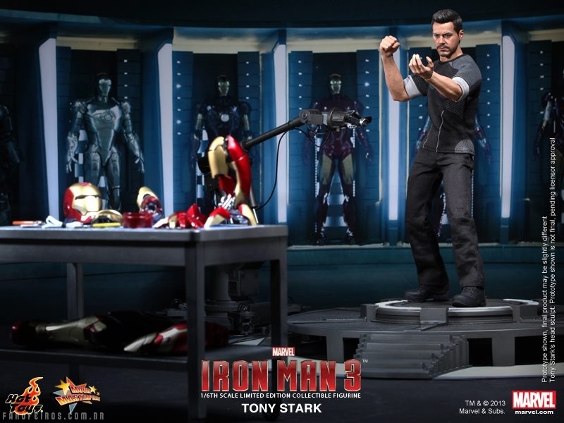 Homem de Ferro 3 - Tony Stark da Hot Toys - Blog Farofeiros