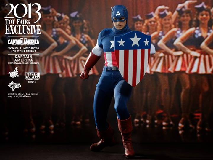 Bonecos Hot Toys exclusivos da Toy Fair 2013 - Capitão América - Blog Farofeiros