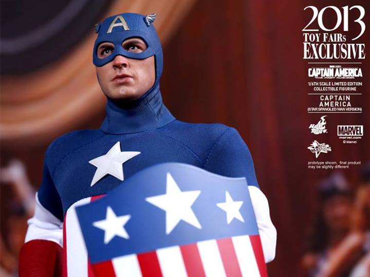 Bonecos Hot Toys exclusivos da Toy Fair 2013 - Capitão América - Blog Farofeiros