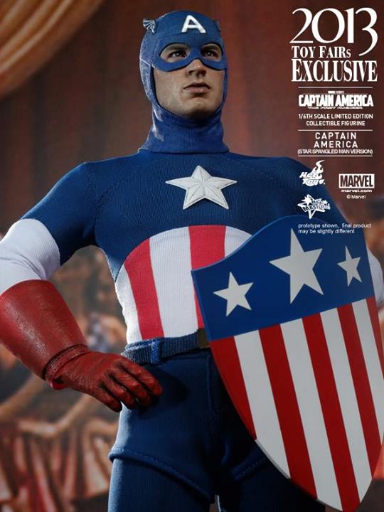 Bonecos Hot Toys exclusivos da Toy Fair 2013 - Capitão América - Blog Farofeiros