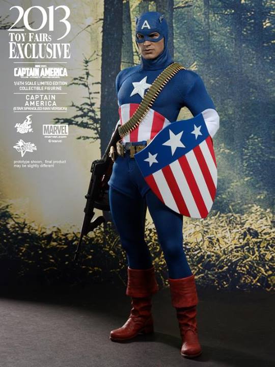 Bonecos Hot Toys exclusivos da Toy Fair 2013 - Capitão América - Blog Farofeiros