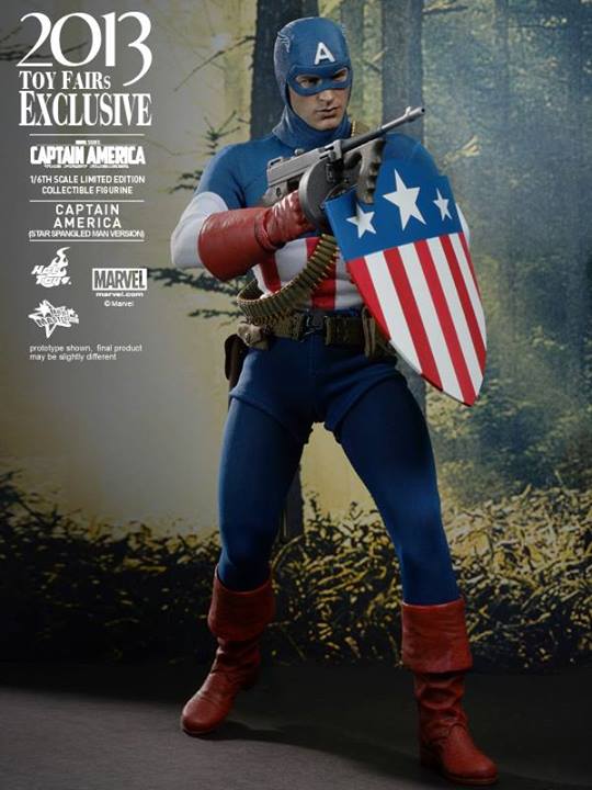 Bonecos Hot Toys exclusivos da Toy Fair 2013 - Capitão América - Blog Farofeiros