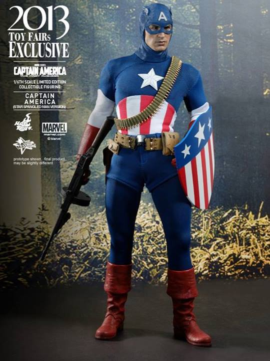 Bonecos Hot Toys exclusivos da Toy Fair 2013 - Capitão América - Blog Farofeiros