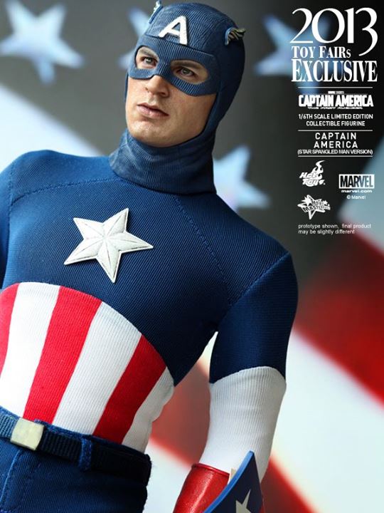 Bonecos Hot Toys exclusivos da Toy Fair 2013 - Capitão América - Blog Farofeiros