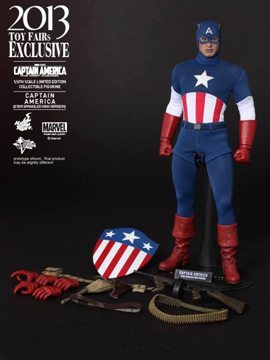 Bonecos Hot Toys exclusivos da Toy Fair 2013 - Capitão América - Blog Farofeiros