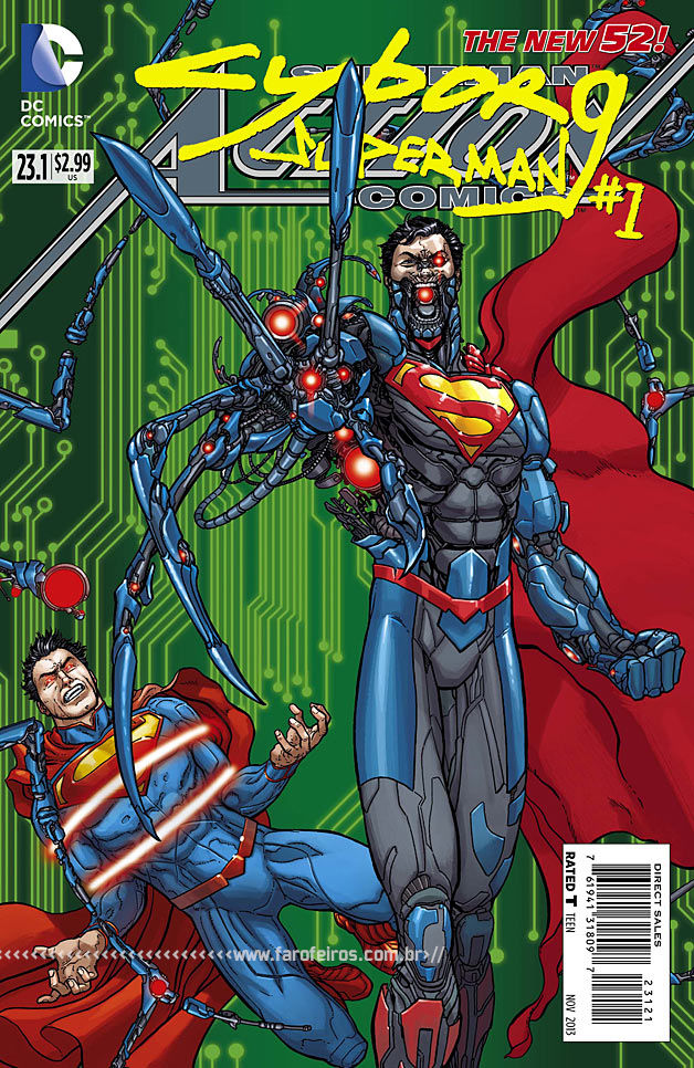 DC Comics apresenta o Super Tio do Superman - Ciborgue - Action Comics - Cyborg Superman #23-1 - Blog Farofeiros