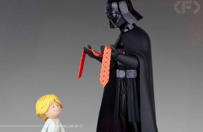 Darth Vader e seus filhos pela Gentle Giant - Blog Farofeiros