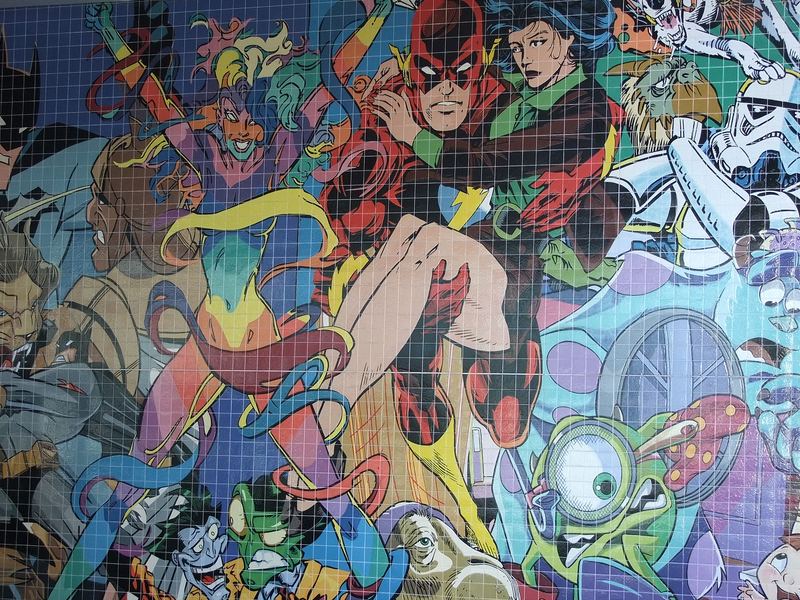 Marvel e DC em mural em Lisboa - Parque das Nações - Mural - Portugal - Blog Farofeiros