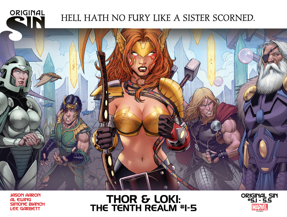 A irmã do Thor e do Loki é a Angela - BLOG FAROFEIROS - Pecado Original - Marvel Comics