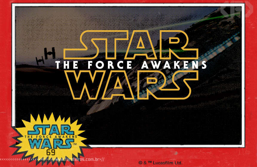Cartões retrô de Star Wars - O Despertar da Força - Blog Farofeiros