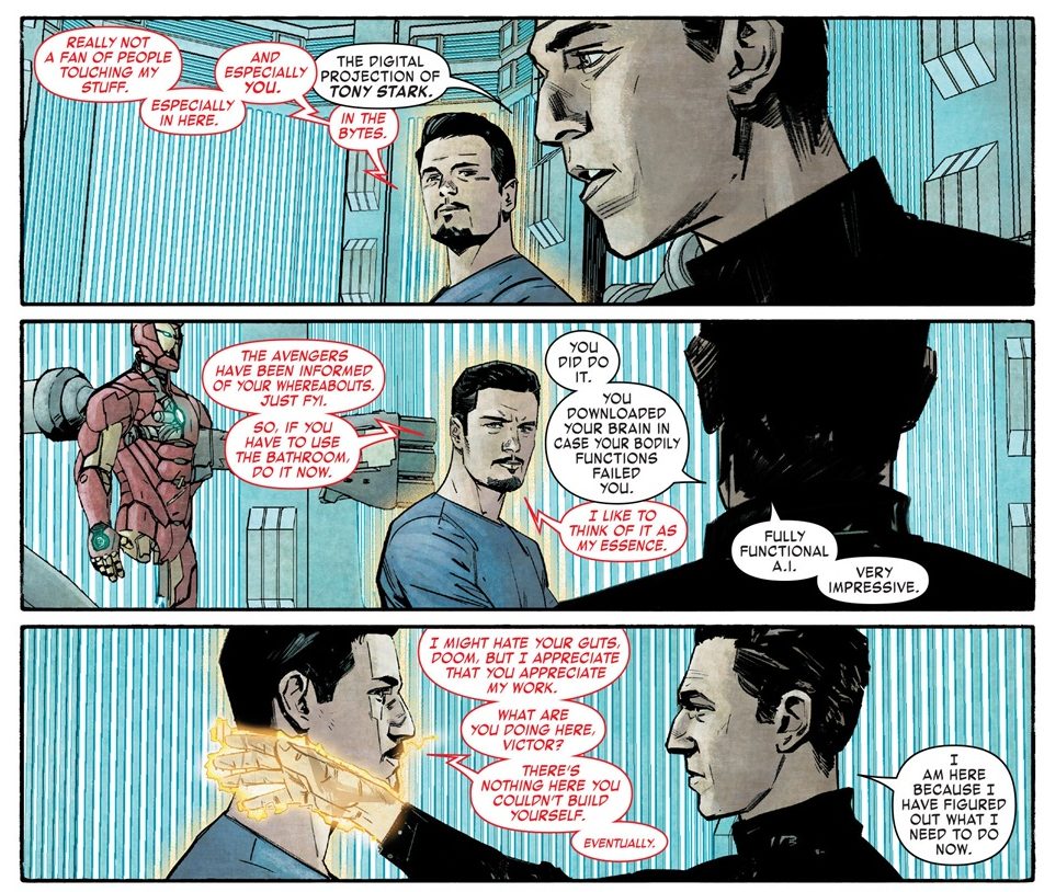 IA de Tony Stark com Victor Von Doom - Guerra Civil II: Tony Stark está morto?