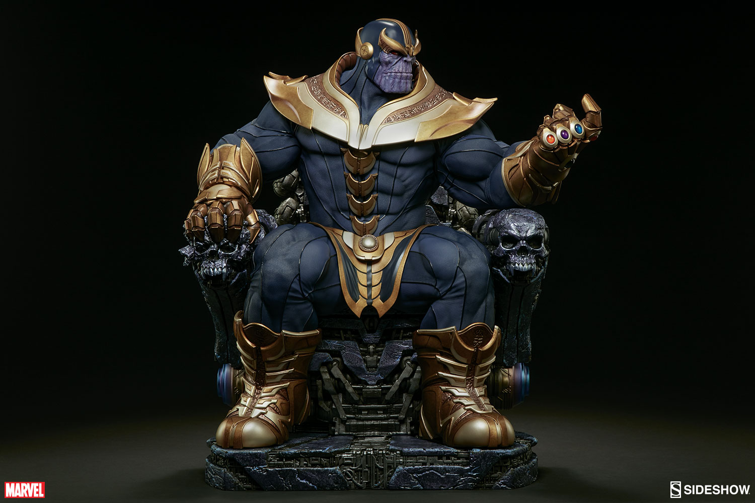 Thanos no Trono da Sideshow - Blog Farofeiros
