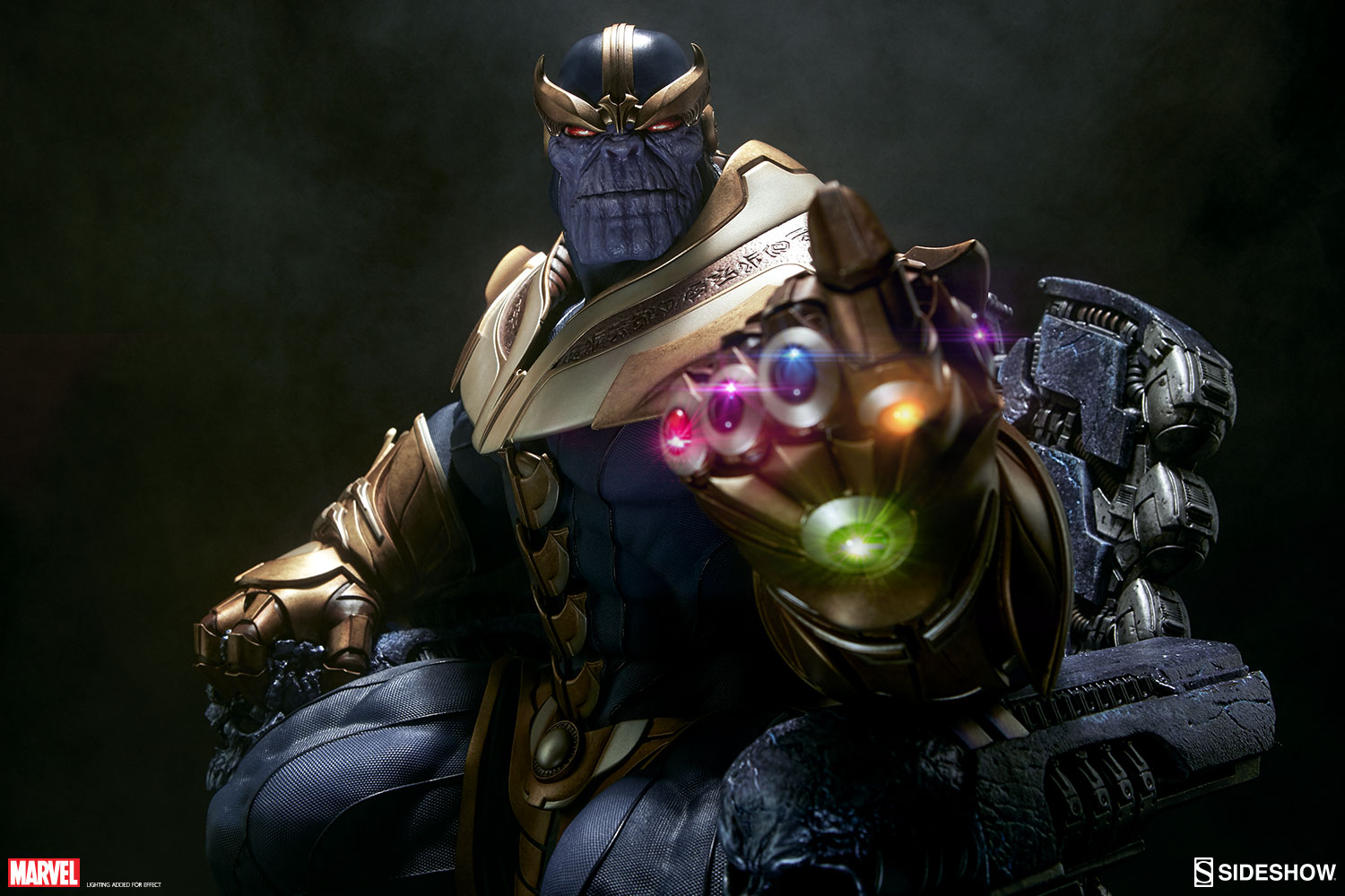 Thanos no Trono da Sideshow - Blog Farofeiros