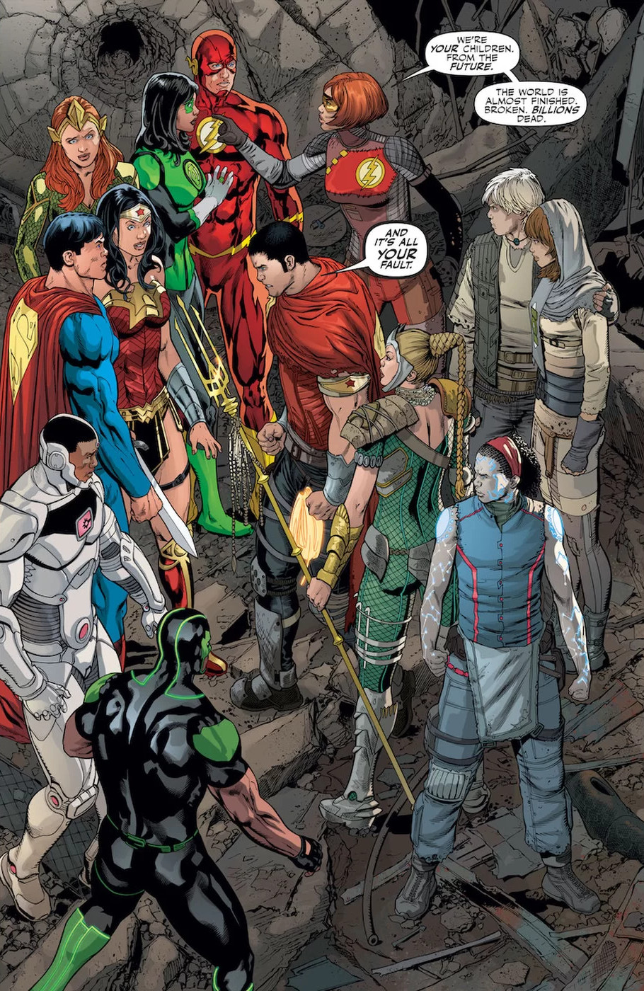 Os filhos da Liga da Justiça - Preview de Justice League #26