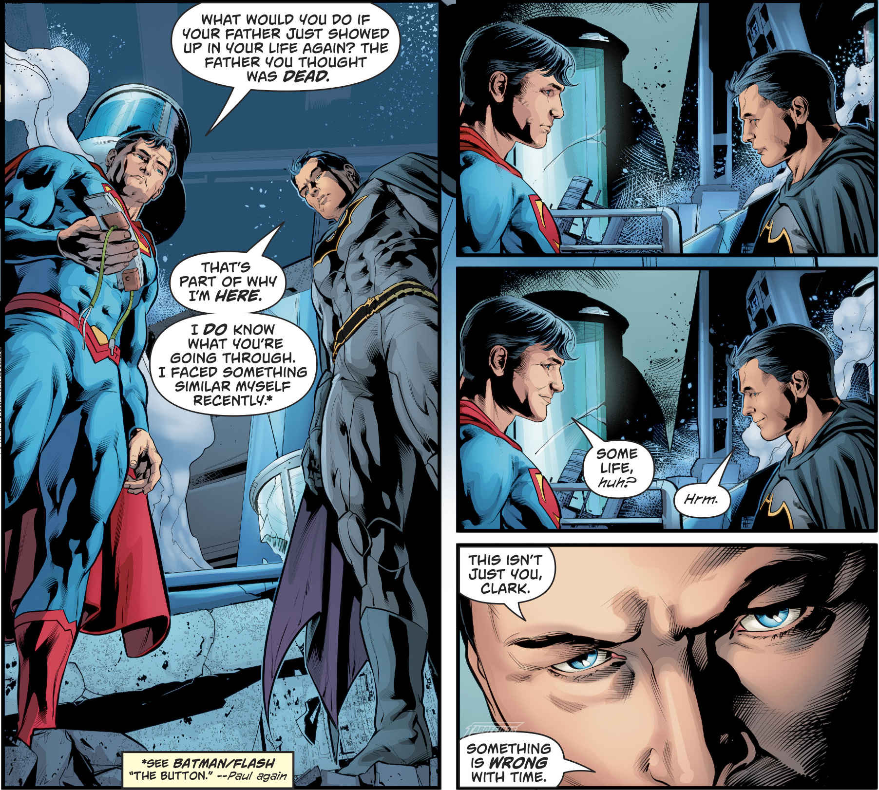 Algo está errado com o tempo no Universo DC - Batman e Superman