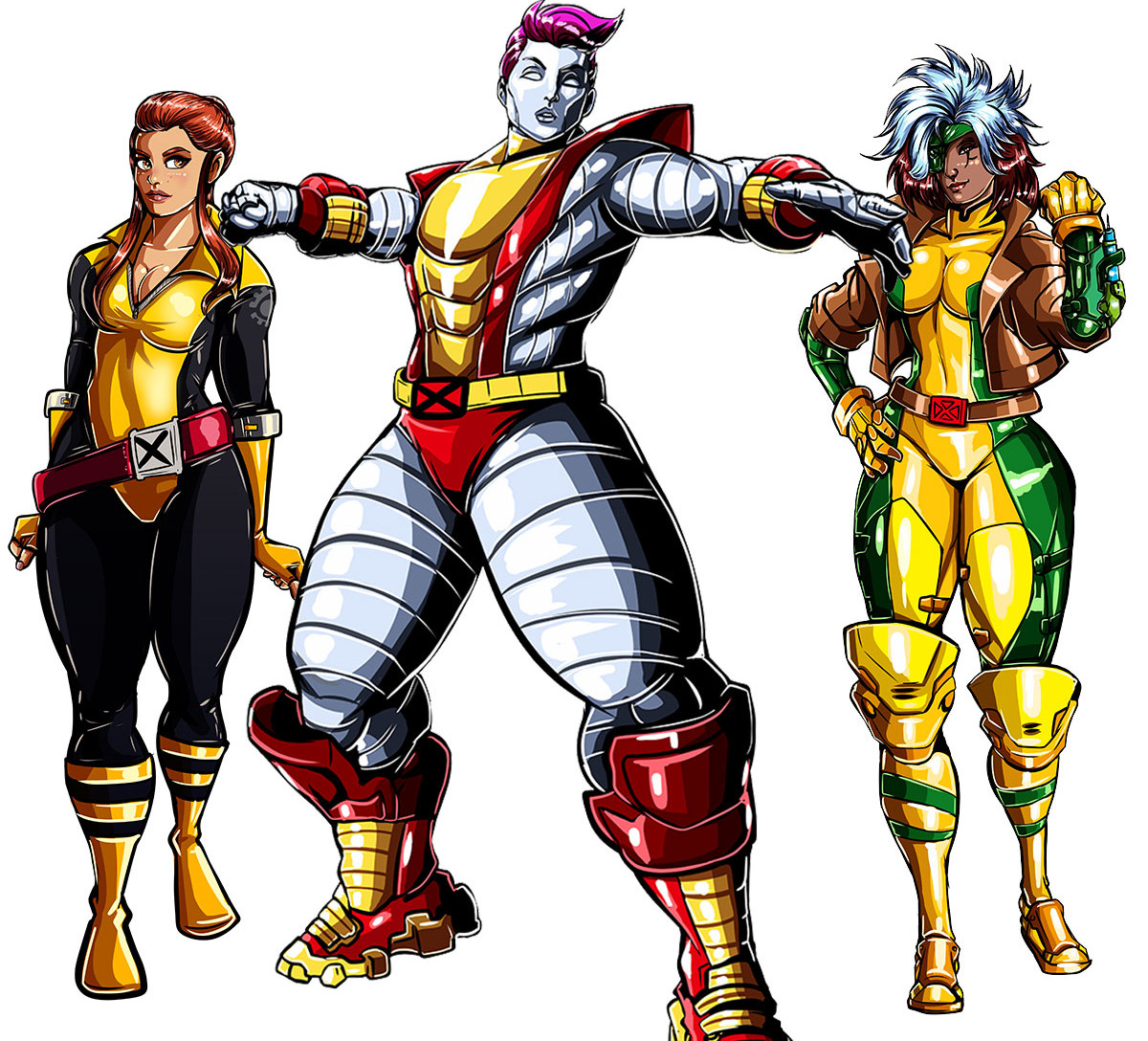 Overwatch com visuais dos X-Men - Brigitte, Zarya e Ana- Blog Farofeiros