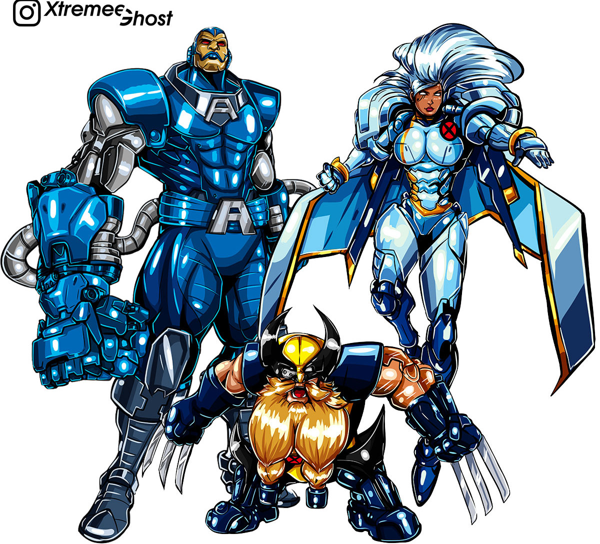 Overwatch com visuais dos X-Men - Doomfist, Torbjorn e Pharah- Blog Farofeiros