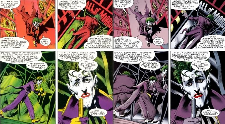 Quadrinhos clássicos devem ser recoloridos - A Piada Mortal - Batman