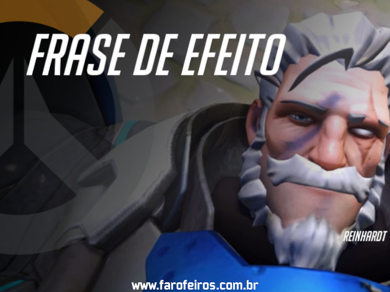 Motivação de Overwatch com frases dos personagens do game