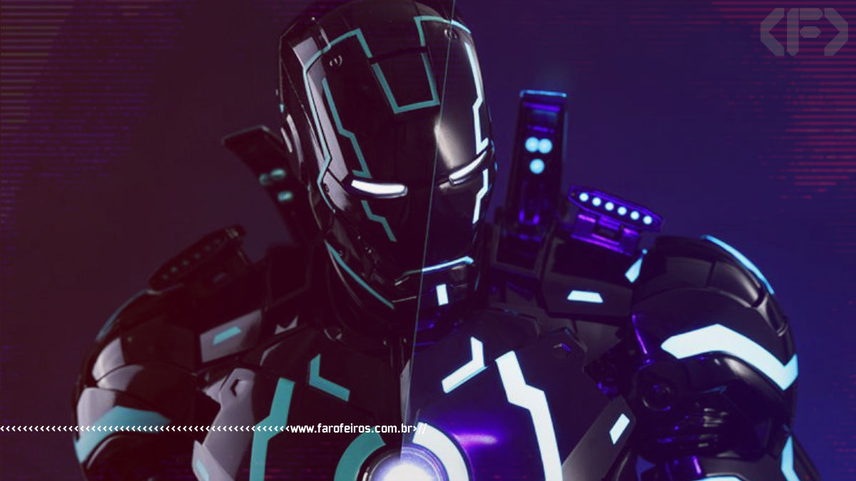 Iron Man Neon Tech - O Homem de Ferro inspirado em Tron da Hot Toys - Blog Farofeiros