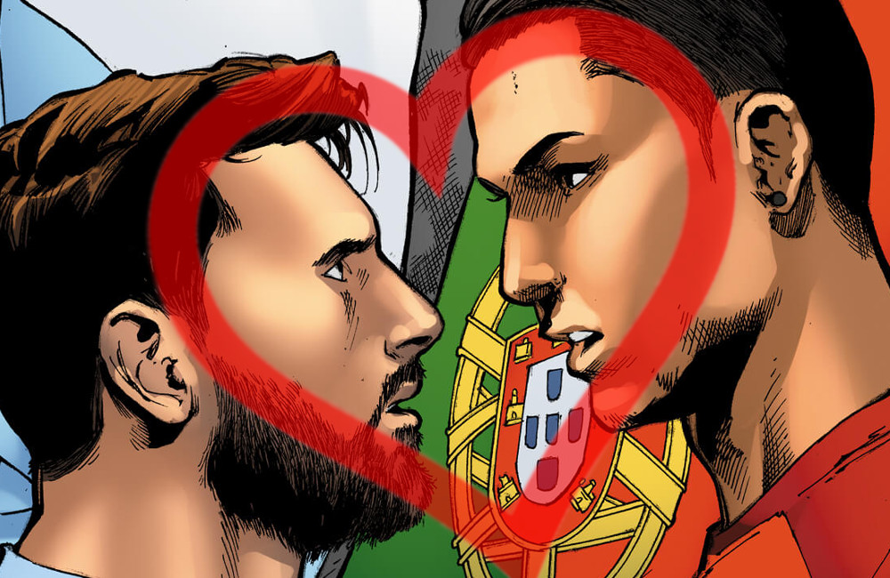 Quadrinhos da Copa pela Marvel Comics - 01 - Messi - Cristiano Ronaldo