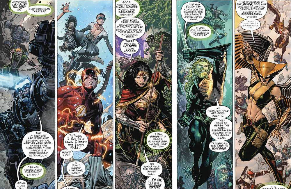 Review de Justice League #1 - Liga da Justiça - Arte de Jim Cheung
