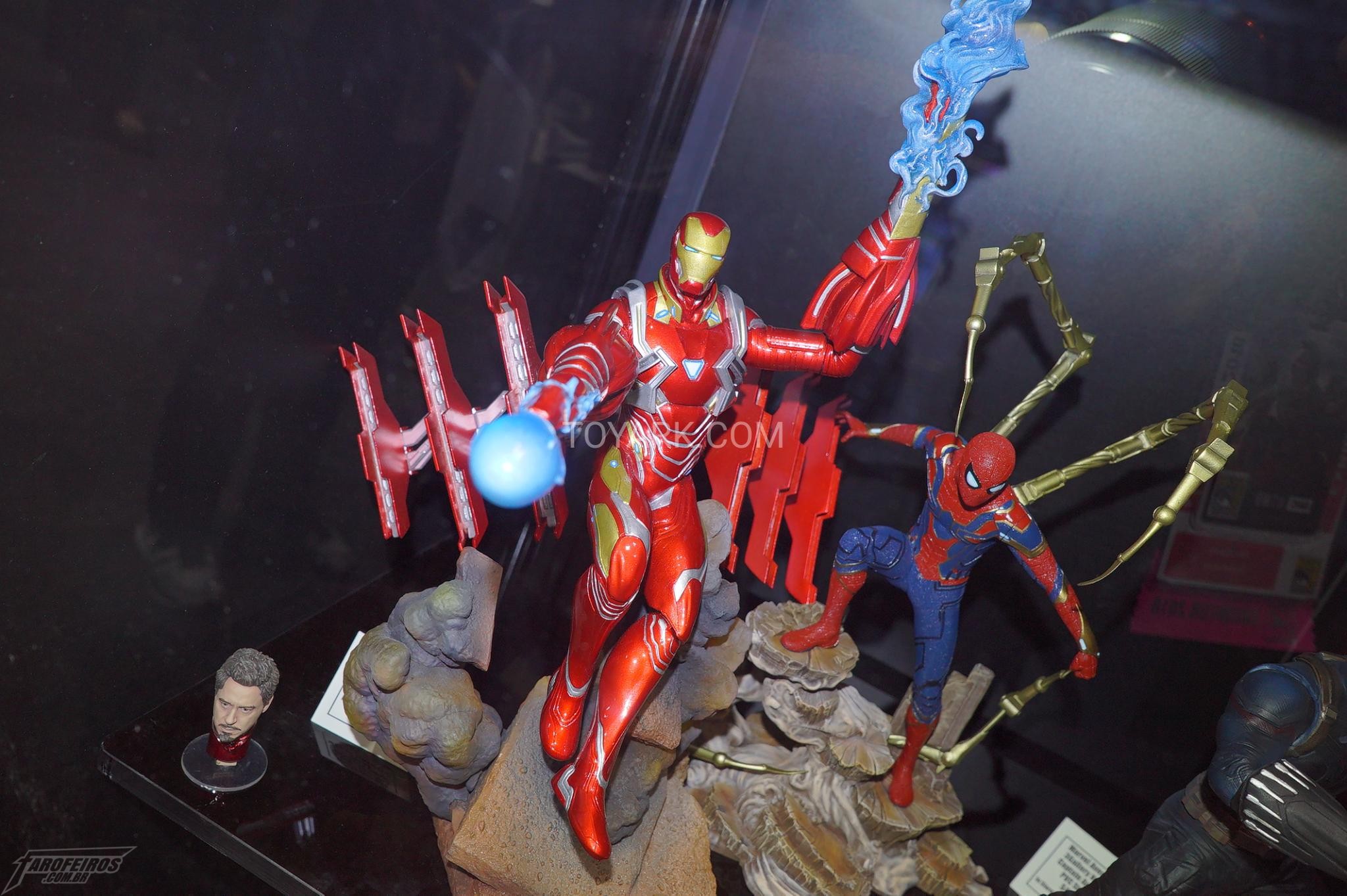O melhor de colecionáveis na SDCC 2018 - Diamond Select - Vingadores Guerra Infinita - Homem de Ferro - Aranha de Ferro - Iron Man - Iron Spider