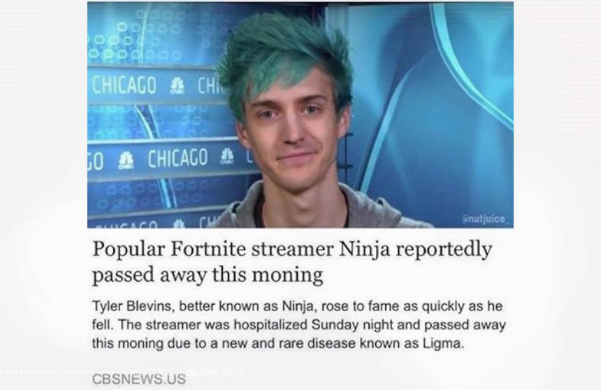 O que é Ligma - Ninja Death Screen Shot - Blog Farofeiros