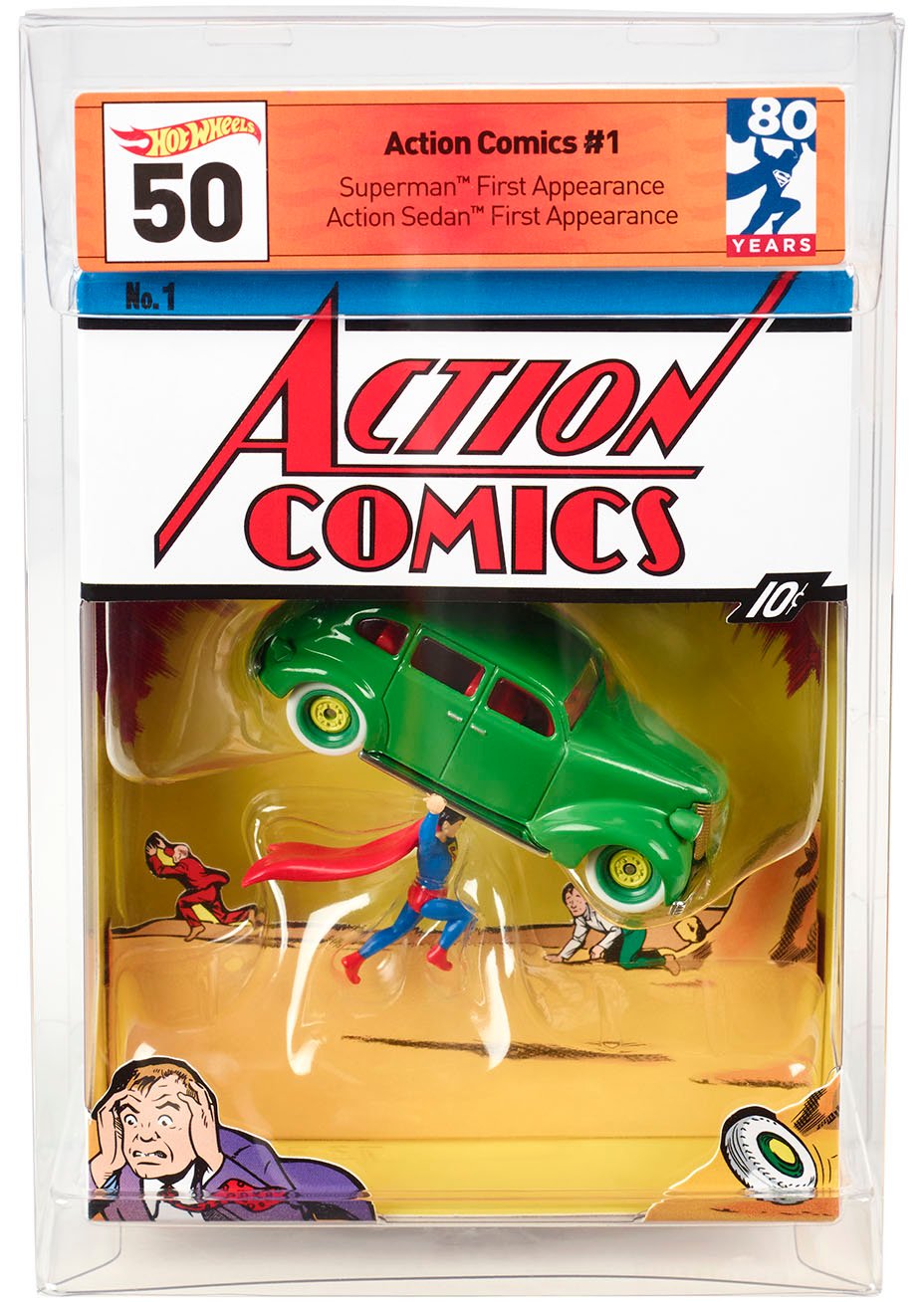 Primeira aparição de Superman - Action Comics #1 - Hot Wheels - Os melhores colecionáveis exclusivos da SDCC 2018