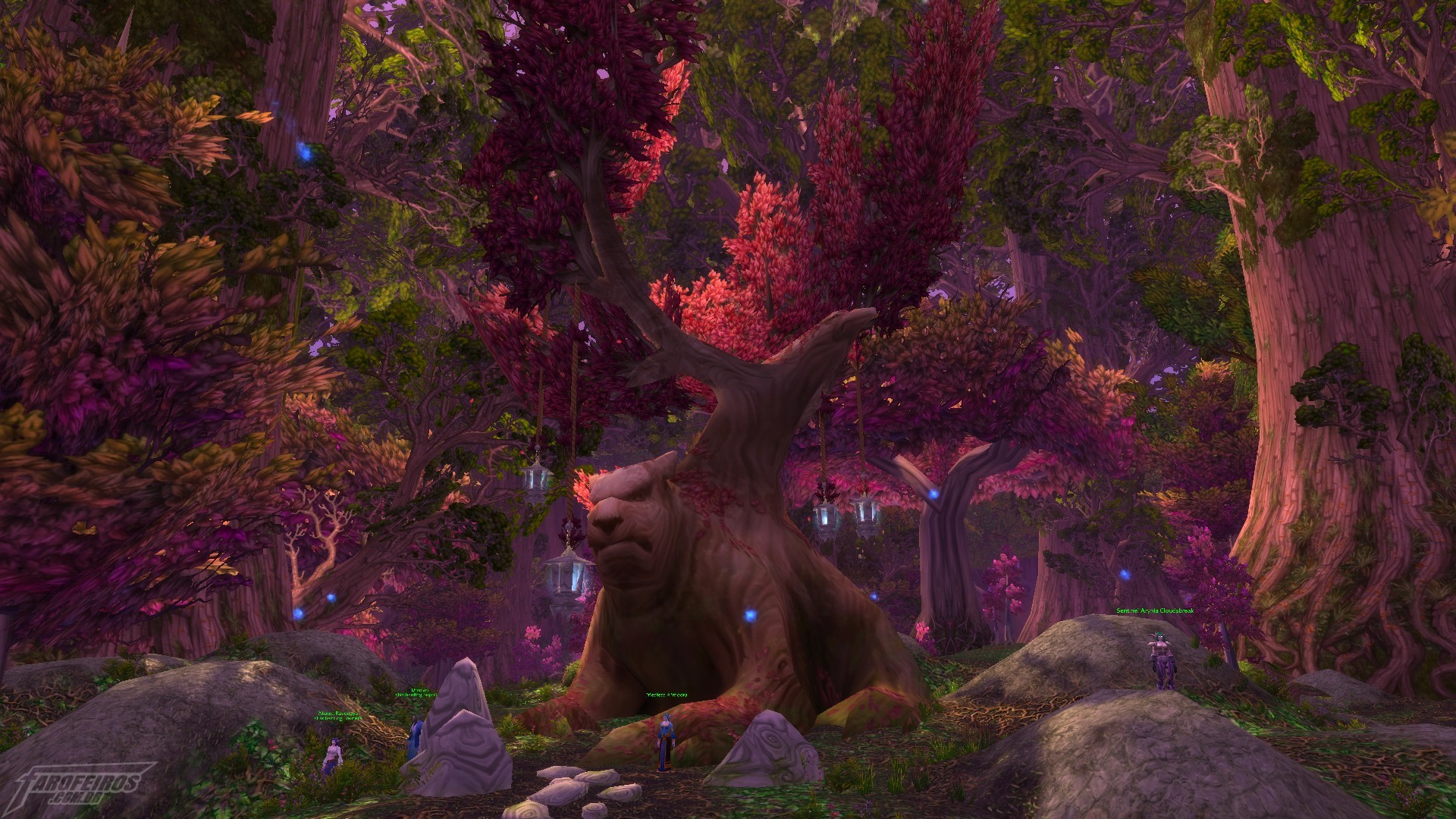 Teldrassil antes de pegar fogo - World of Warcraft