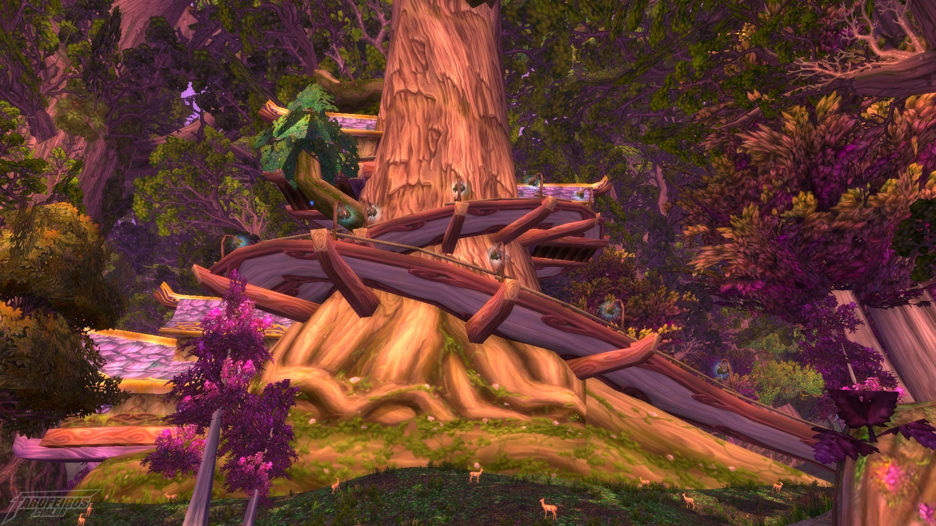 Teldrassil antes de pegar fogo - World of Warcraft