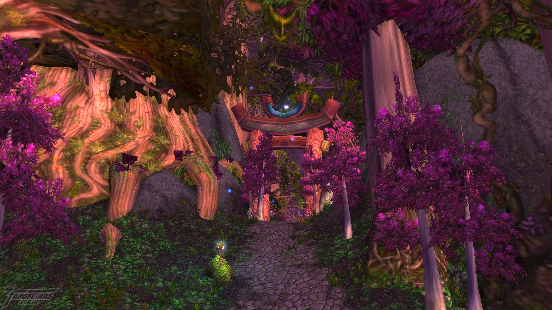 Teldrassil antes de pegar fogo - World of Warcraft