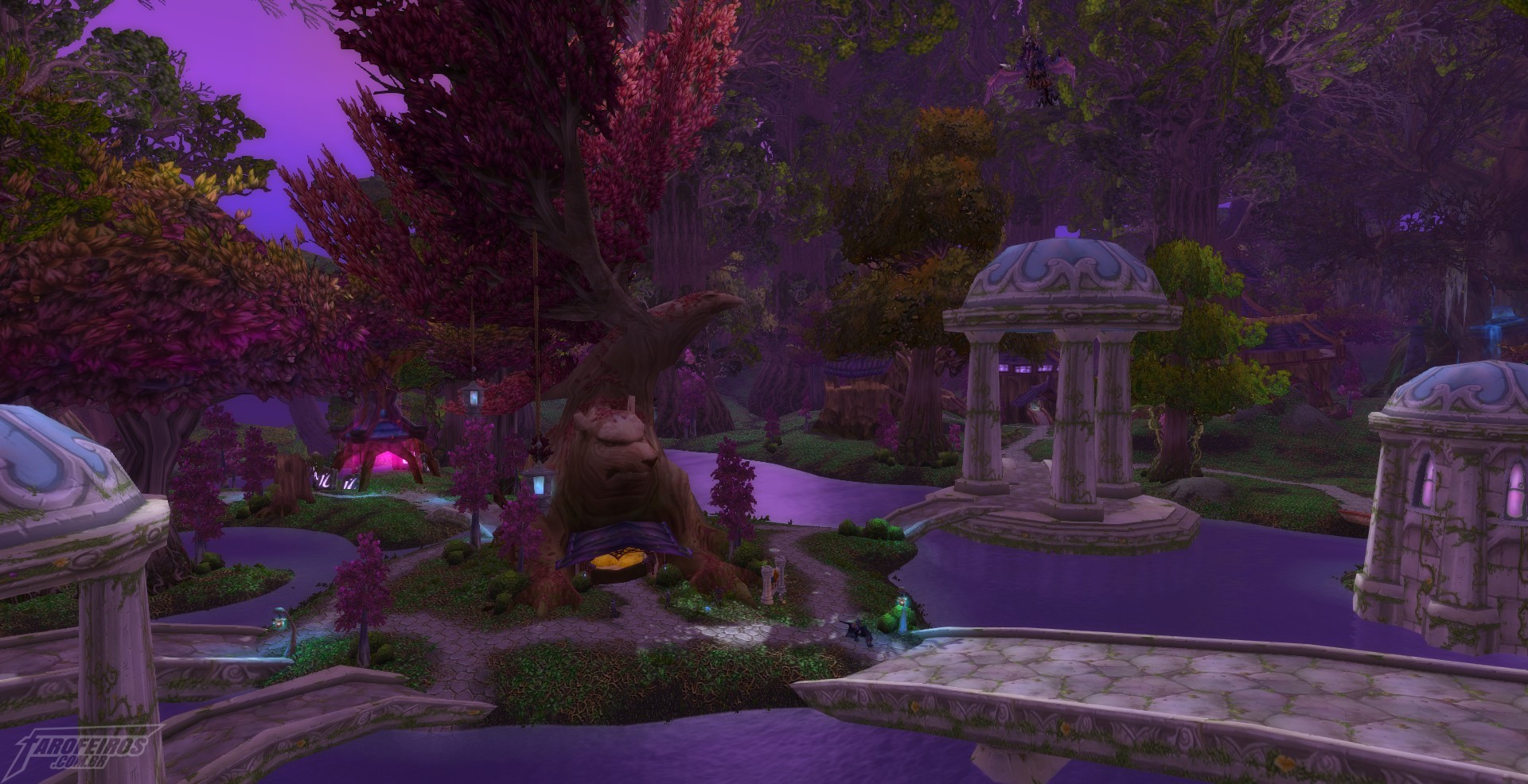 Teldrassil antes de pegar fogo - World of Warcraft