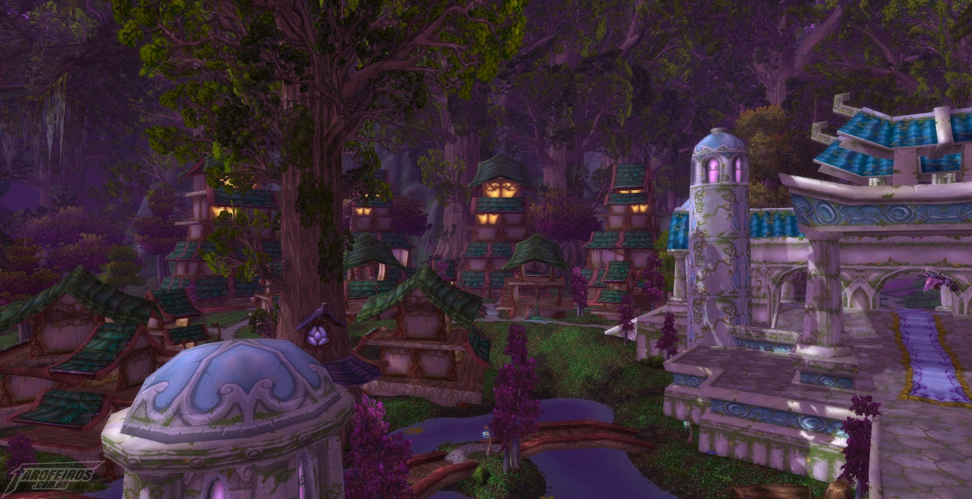 Teldrassil antes de pegar fogo - World of Warcraft