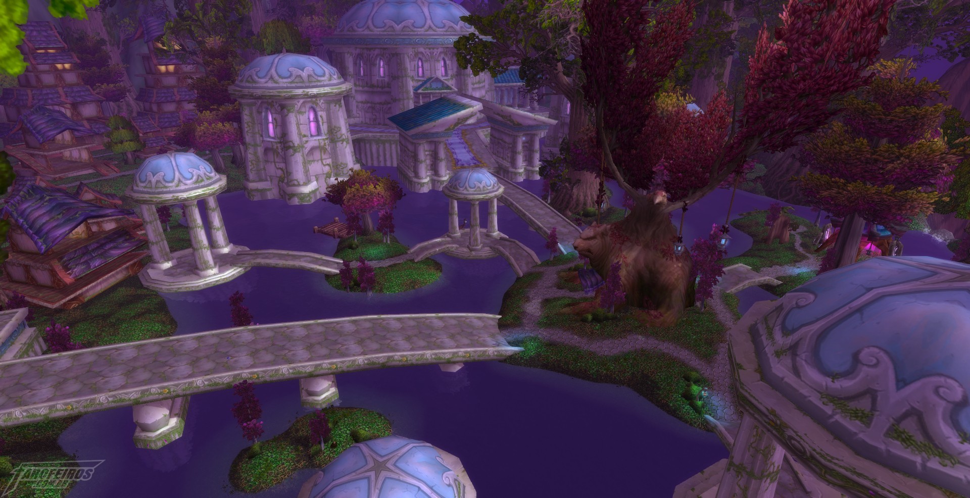 Teldrassil antes de pegar fogo - World of Warcraft