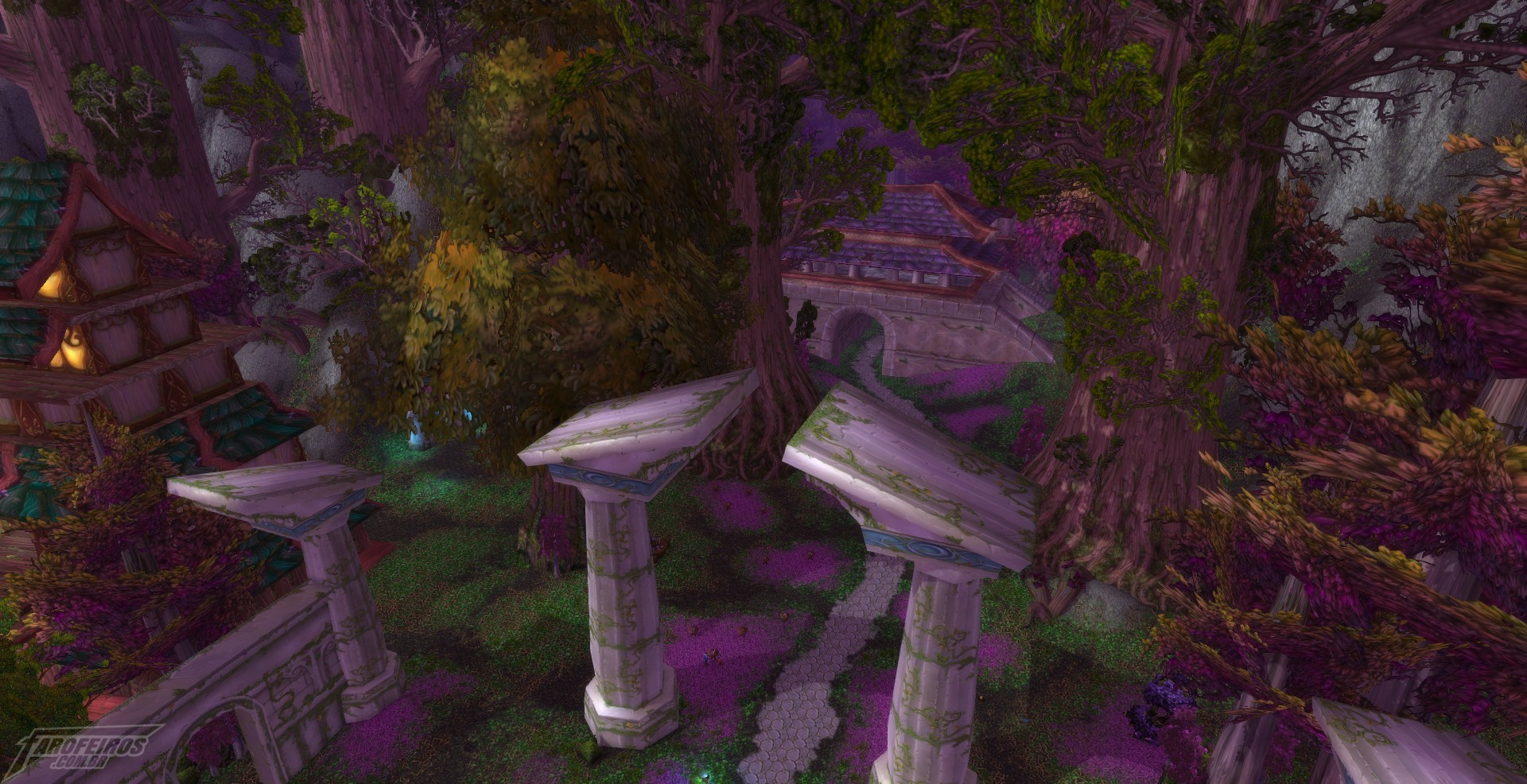 Teldrassil antes de pegar fogo - World of Warcraft