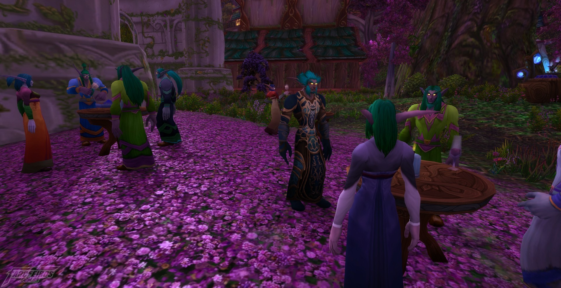 Teldrassil antes de pegar fogo - World of Warcraft