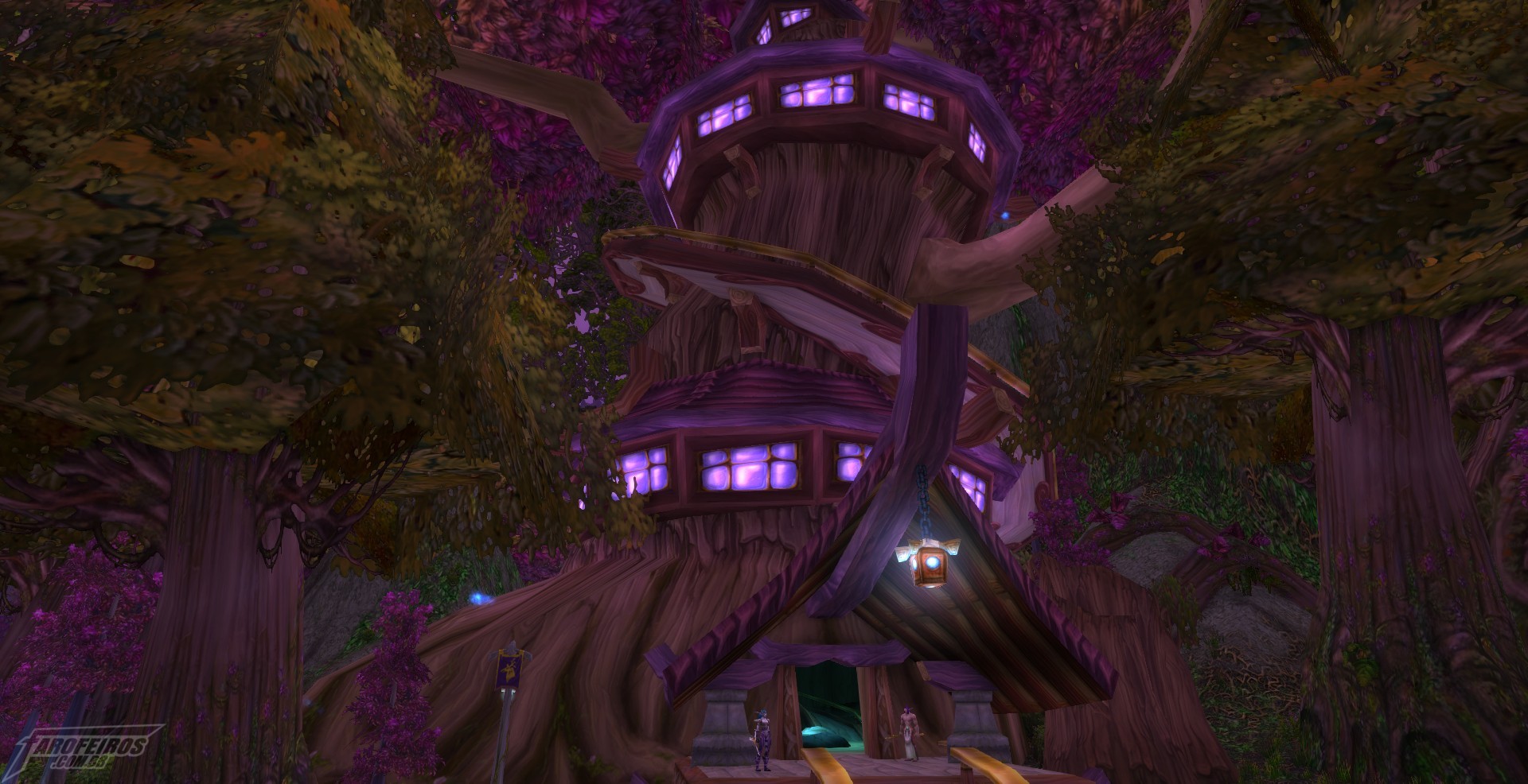 Teldrassil antes de pegar fogo - World of Warcraft