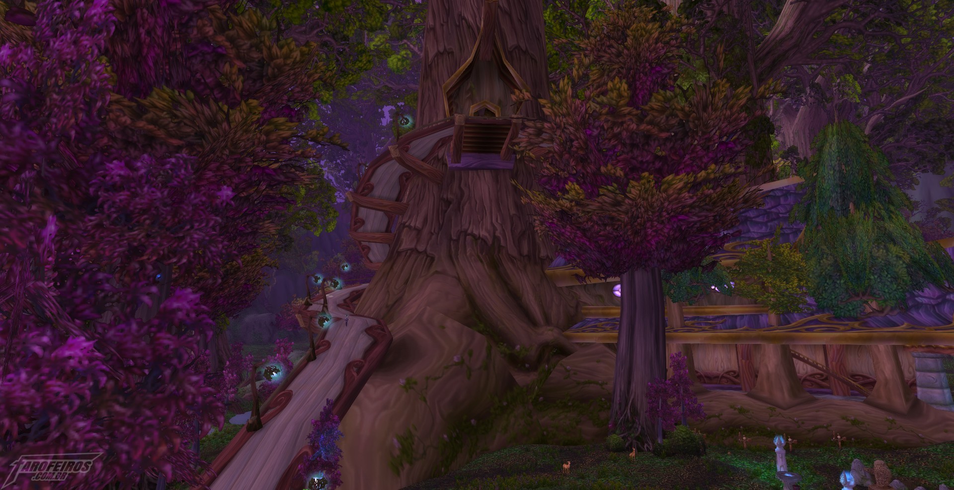 Teldrassil antes de pegar fogo - World of Warcraft