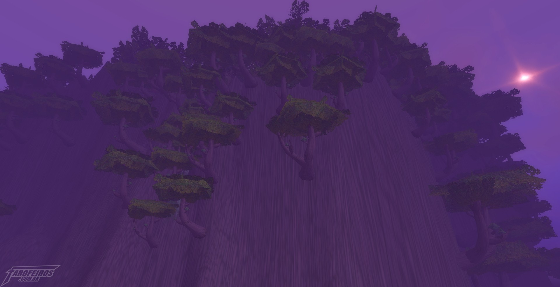 Teldrassil antes de pegar fogo - World of Warcraft