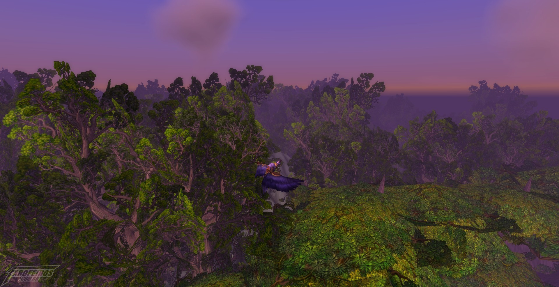 Teldrassil antes de pegar fogo - World of Warcraft