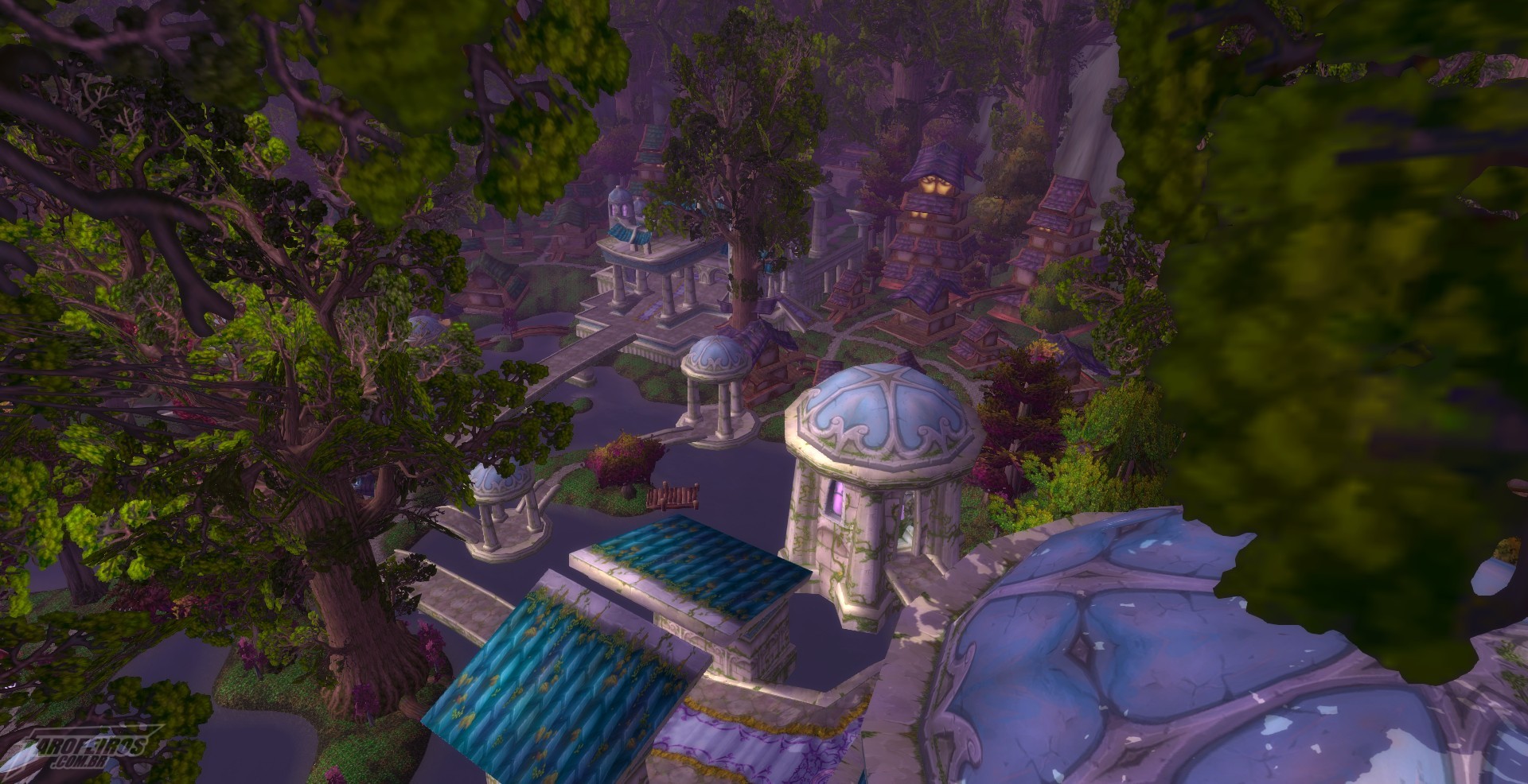 Teldrassil antes de pegar fogo - World of Warcraft