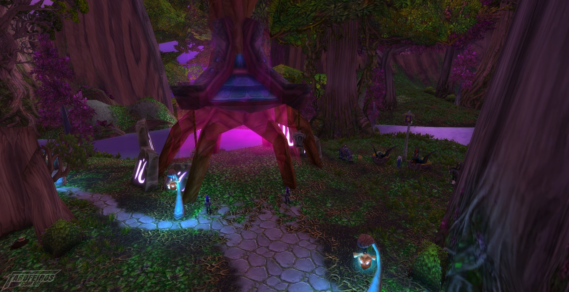 Teldrassil antes de pegar fogo - World of Warcraft