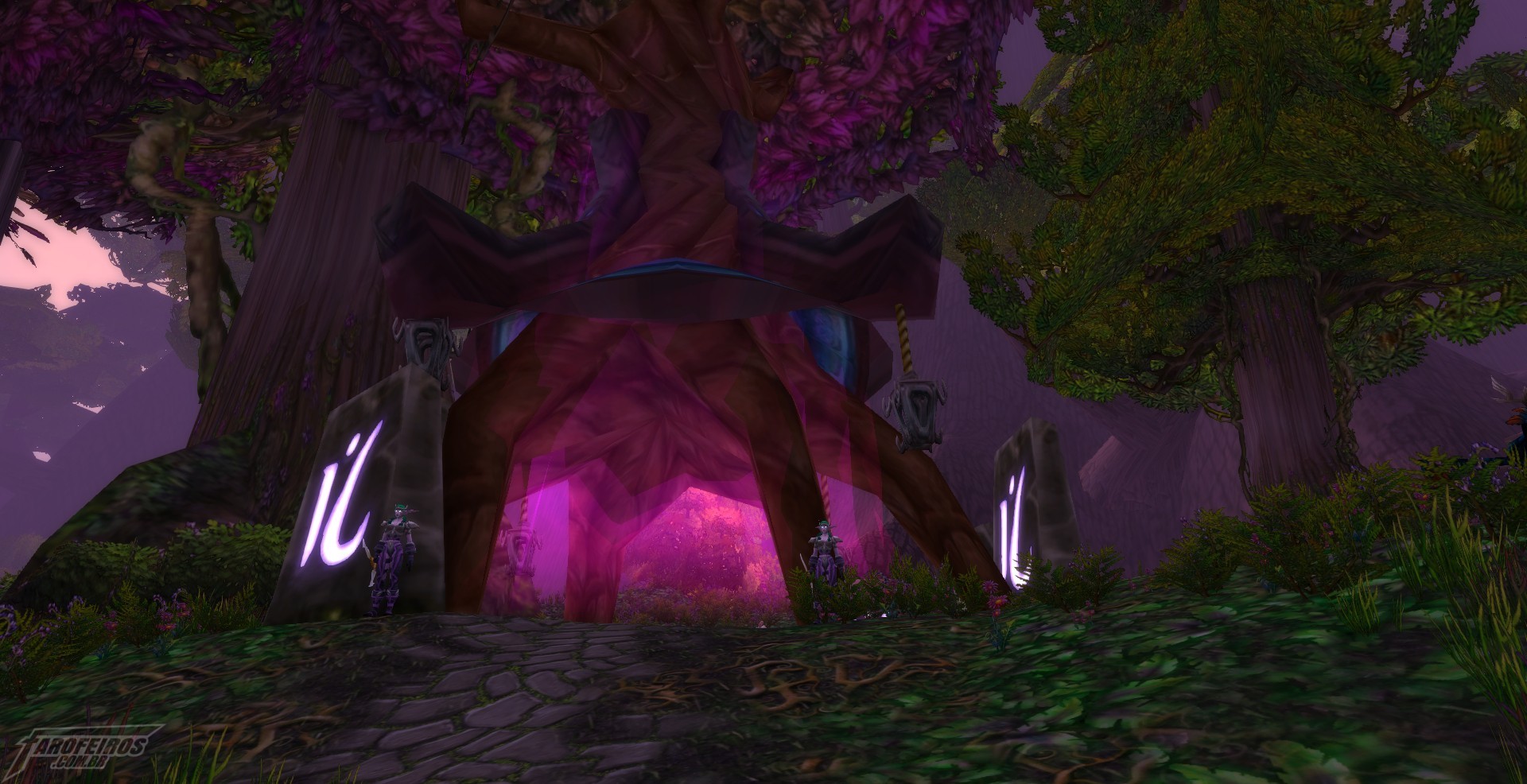 Teldrassil antes de pegar fogo - World of Warcraft