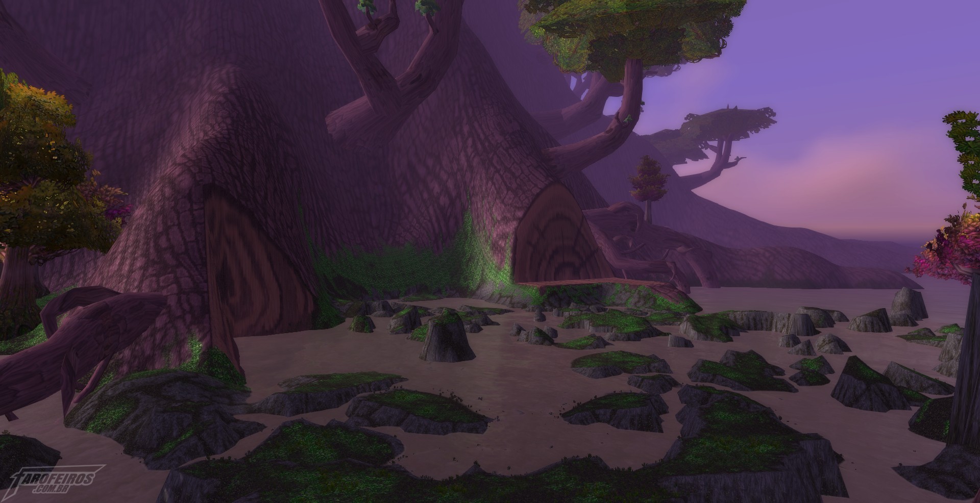 Teldrassil antes de pegar fogo - World of Warcraft