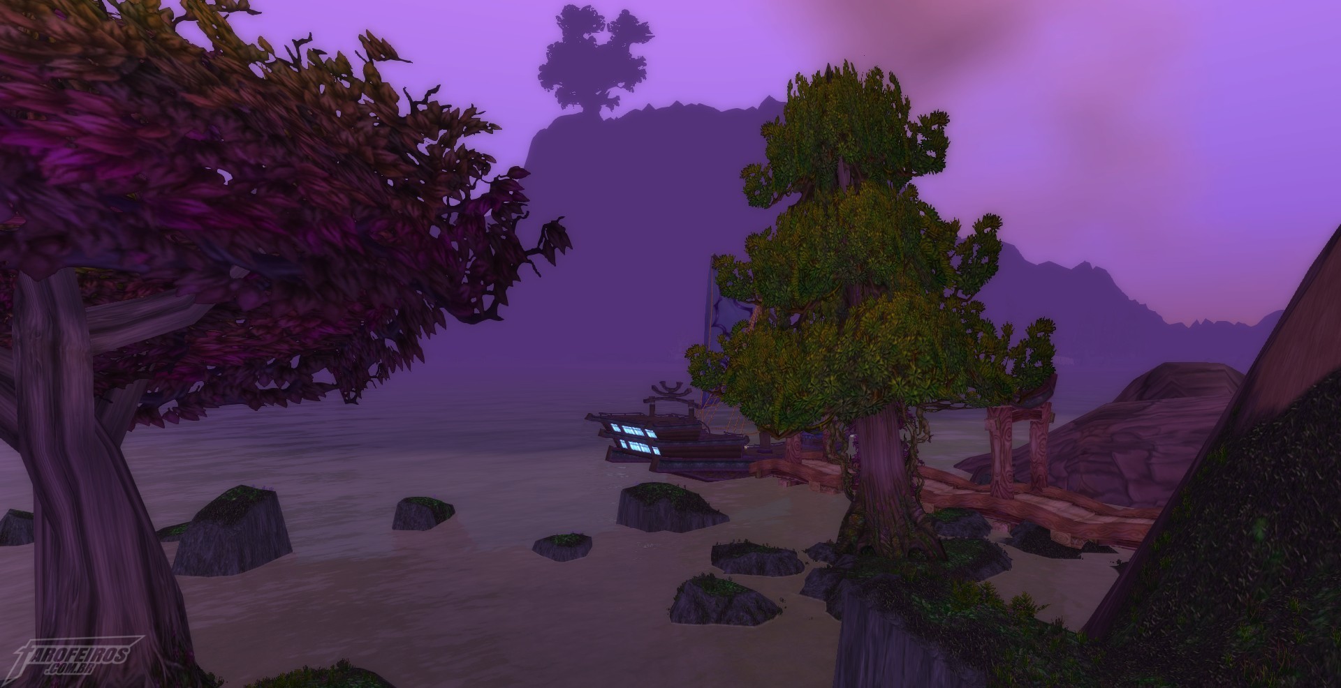 Teldrassil antes de pegar fogo - World of Warcraft