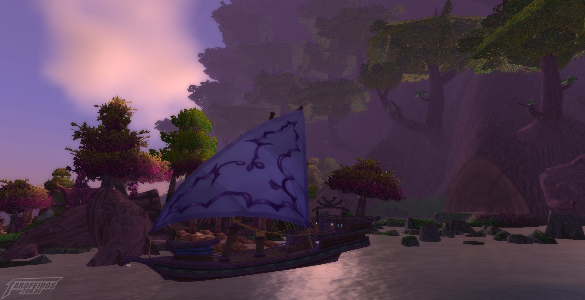 Teldrassil antes de pegar fogo - World of Warcraft