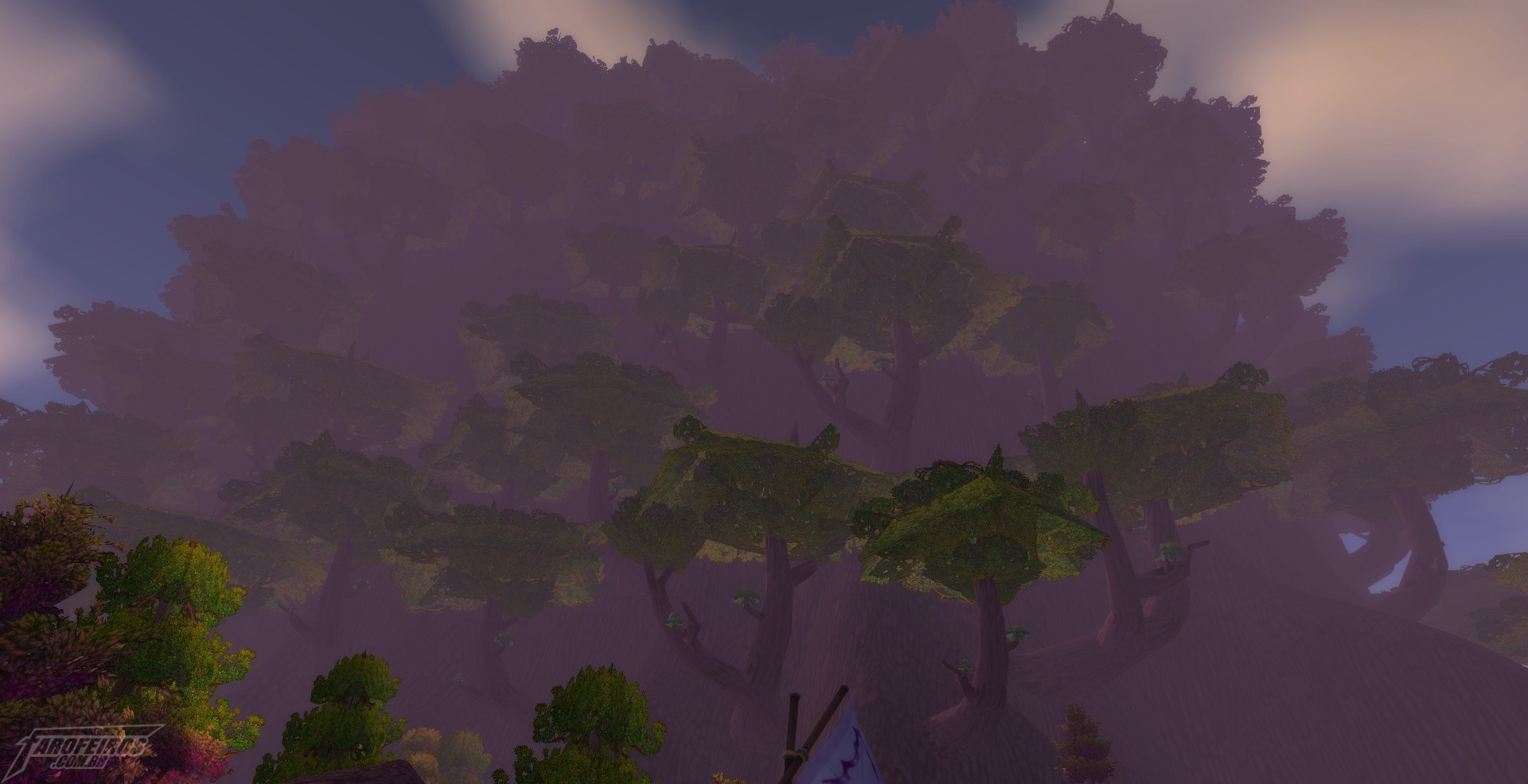 Teldrassil antes de pegar fogo - World of Warcraft