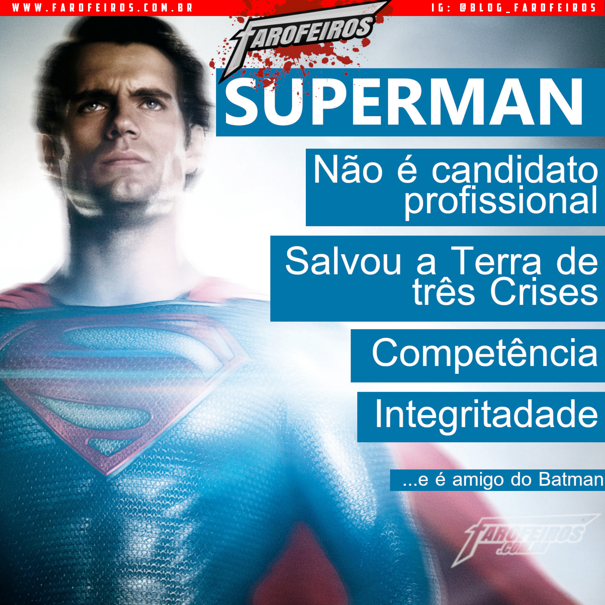 Super Eleições 2018 - Farofeiros com br - Superman