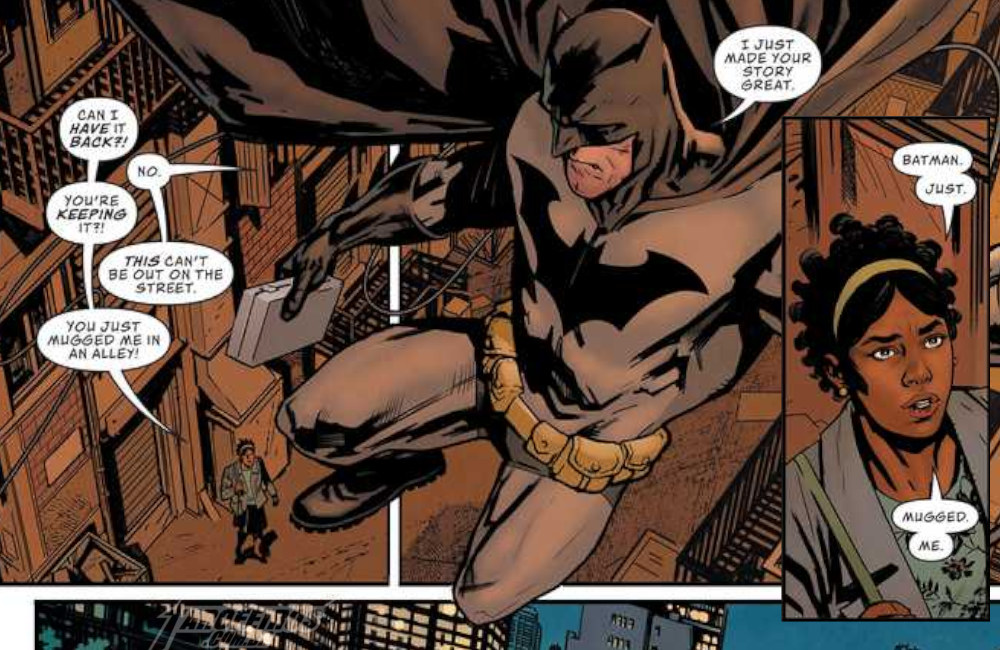 Batman assaltando mulheres em um beco - Superman - Action Comics #1003 - Blog Farofeiros